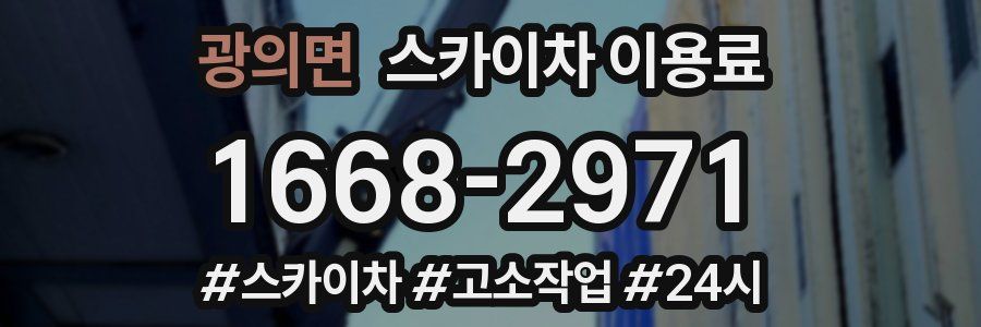 광의면 스카이차 이용료