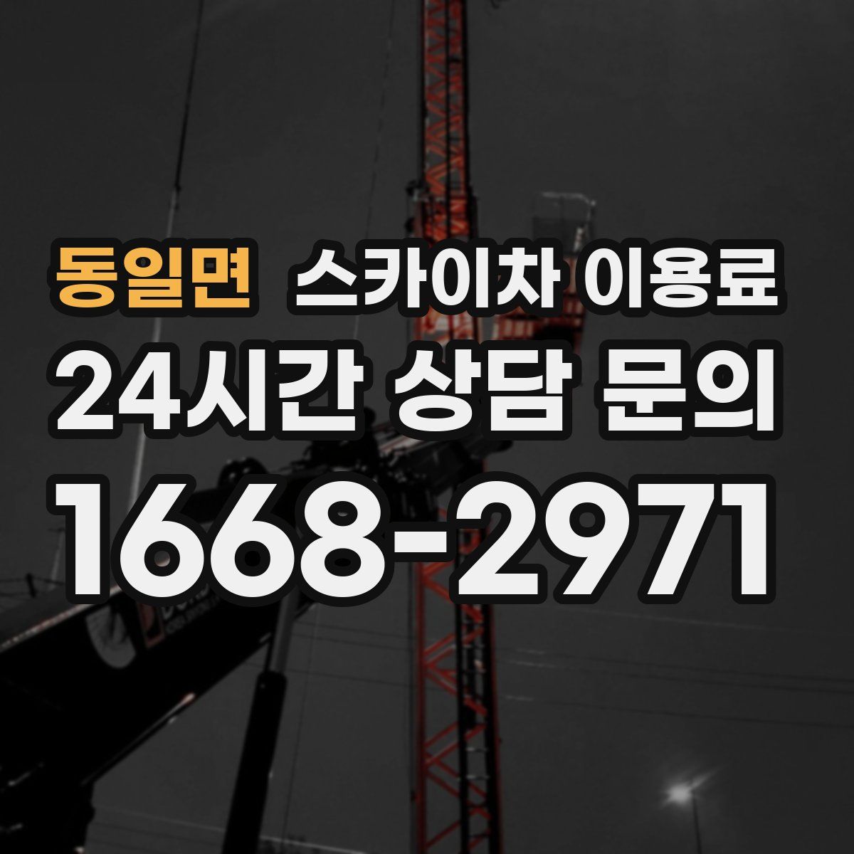 동일면 스카이차 이용료