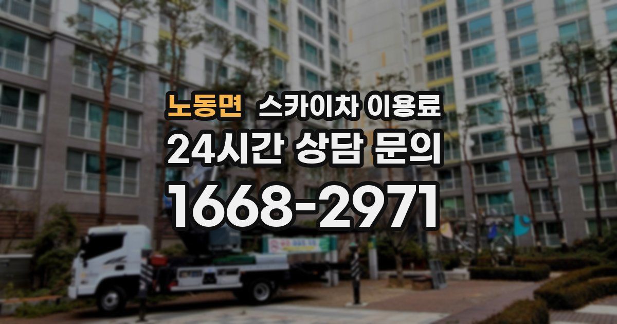 노동면 스카이차 이용료