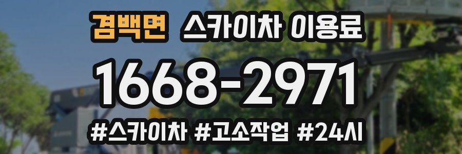 겸백면 스카이차 이용료
