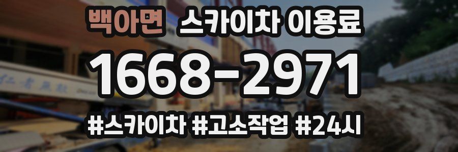 백아면 스카이차 이용료