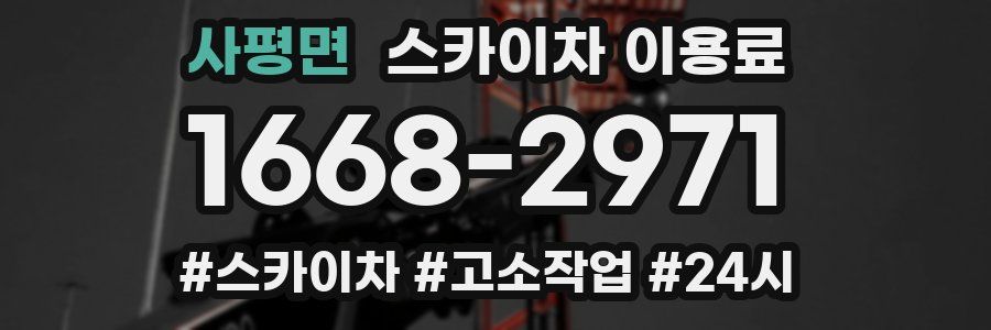 사평면 스카이차 이용료