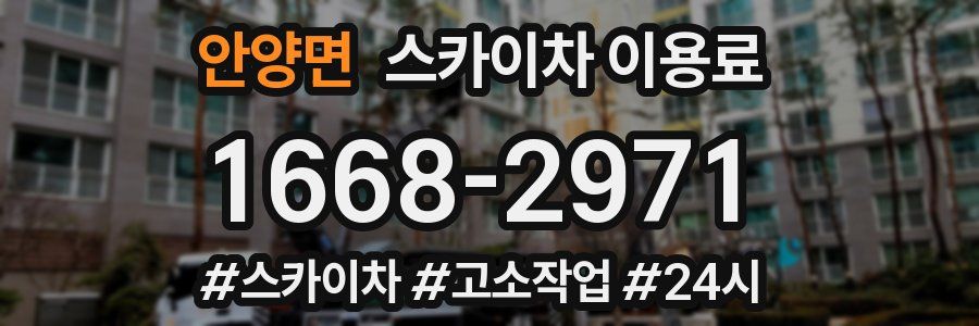 안양면 스카이차 이용료