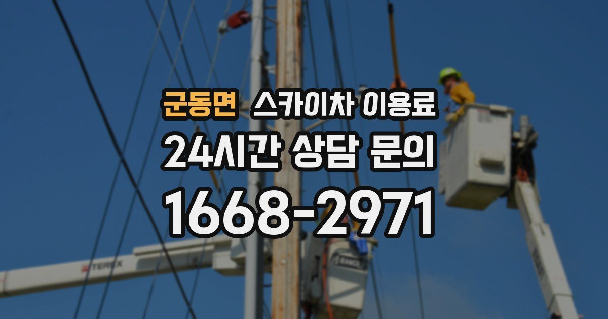 군동면 스카이차 이용료