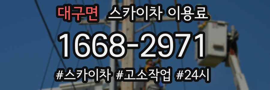 대구면 스카이차 이용료