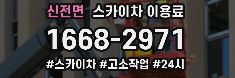 신전면 스카이차 이용료