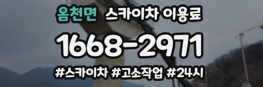 옴천면 스카이차 이용료