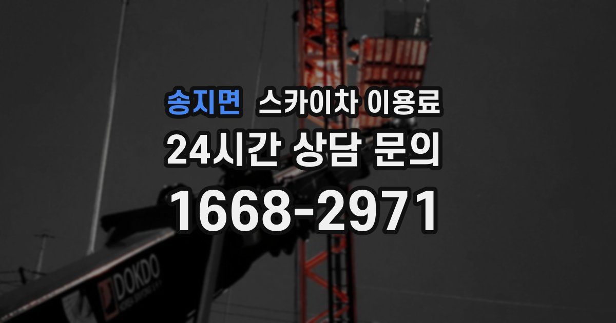 송지면 스카이차 이용료