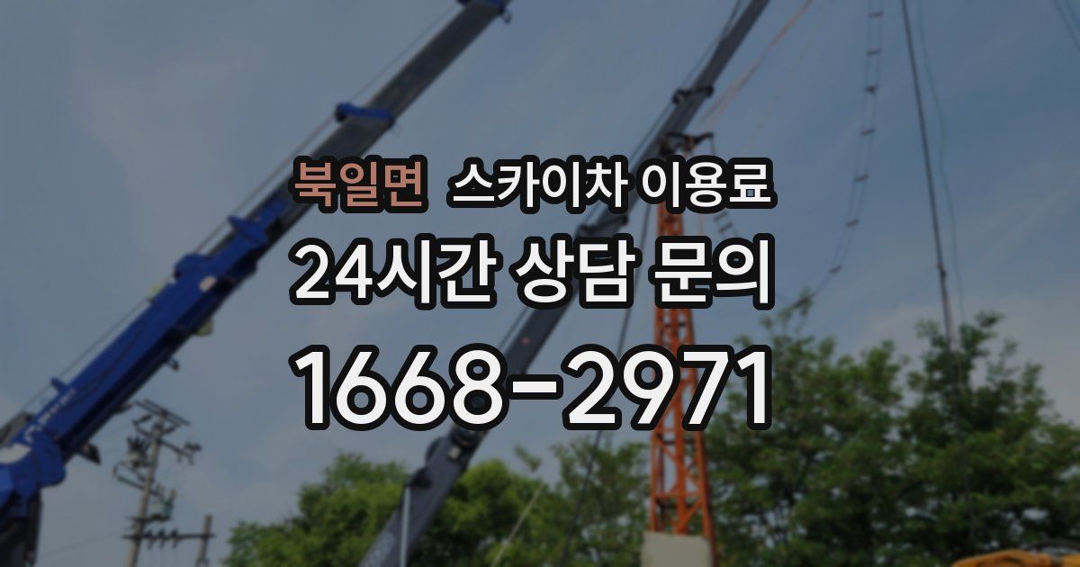 북일면 스카이차 이용료