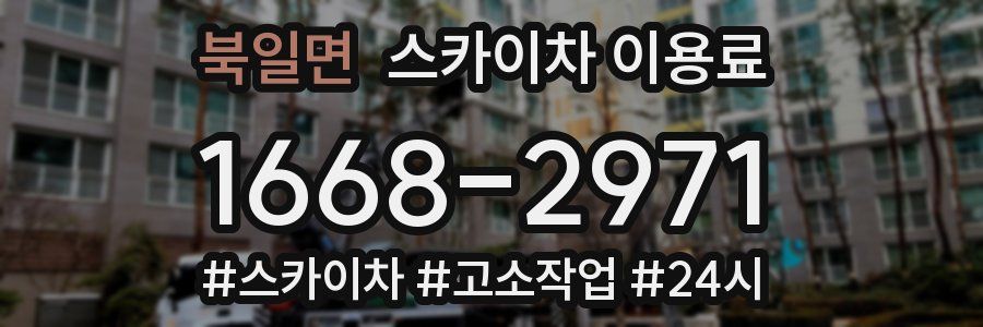 북일면 스카이차 이용료