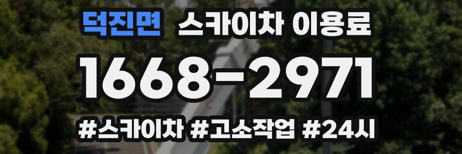 덕진면 스카이차 이용료