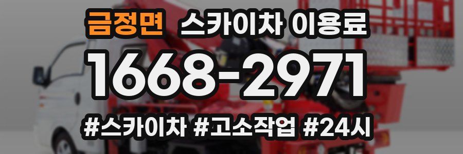 금정면 스카이차 이용료