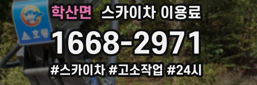 학산면 스카이차 이용료