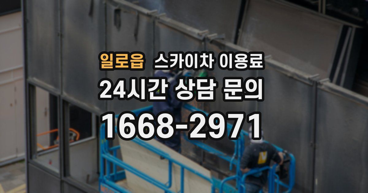 일로읍 스카이차 이용료