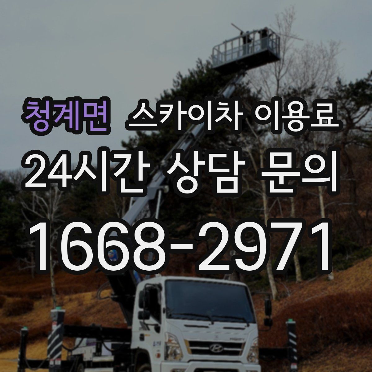 청계면 스카이차 이용료
