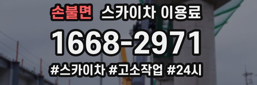 손불면 스카이차 이용료