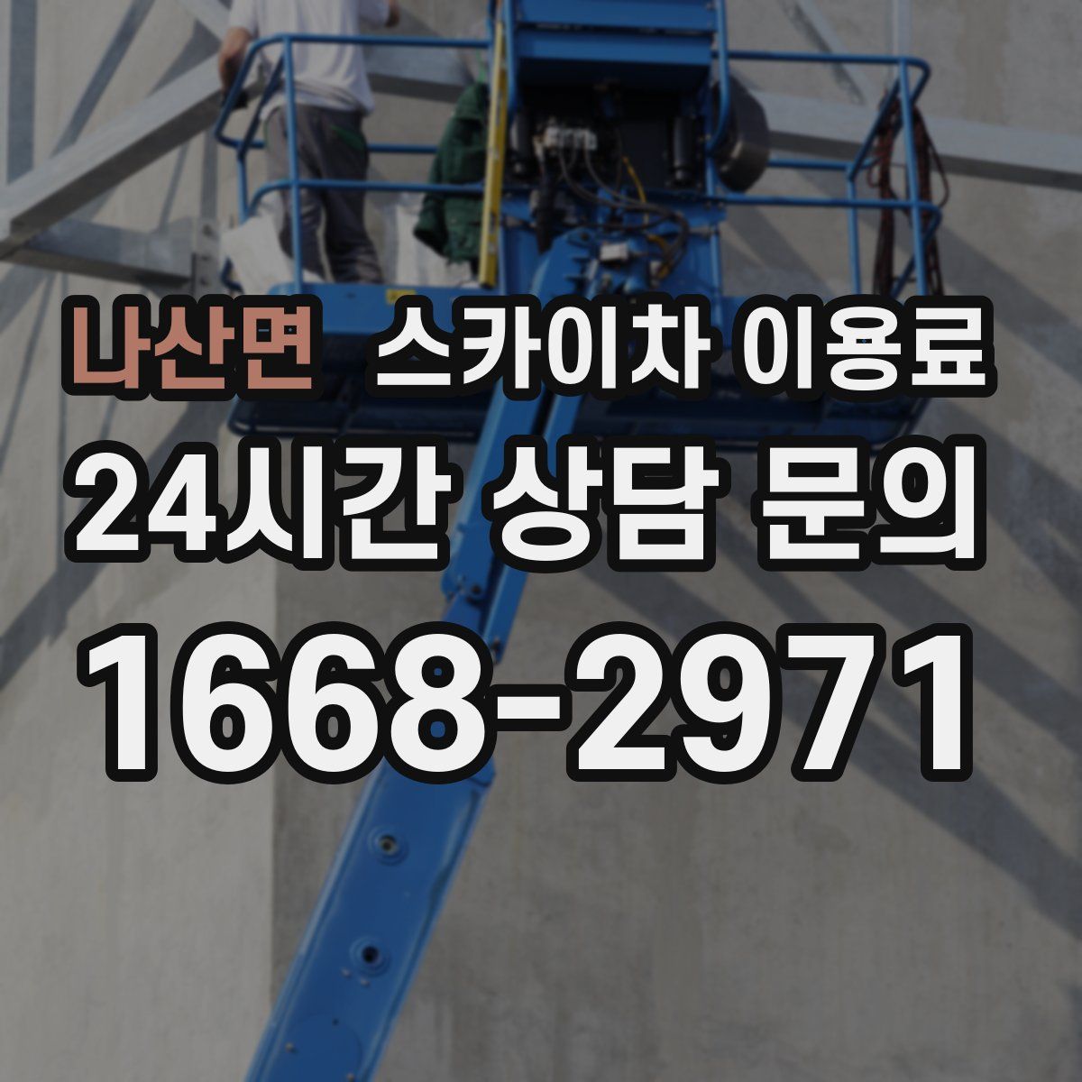 나산면 스카이차 이용료