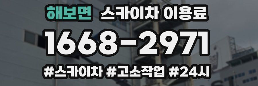 해보면 스카이차 이용료