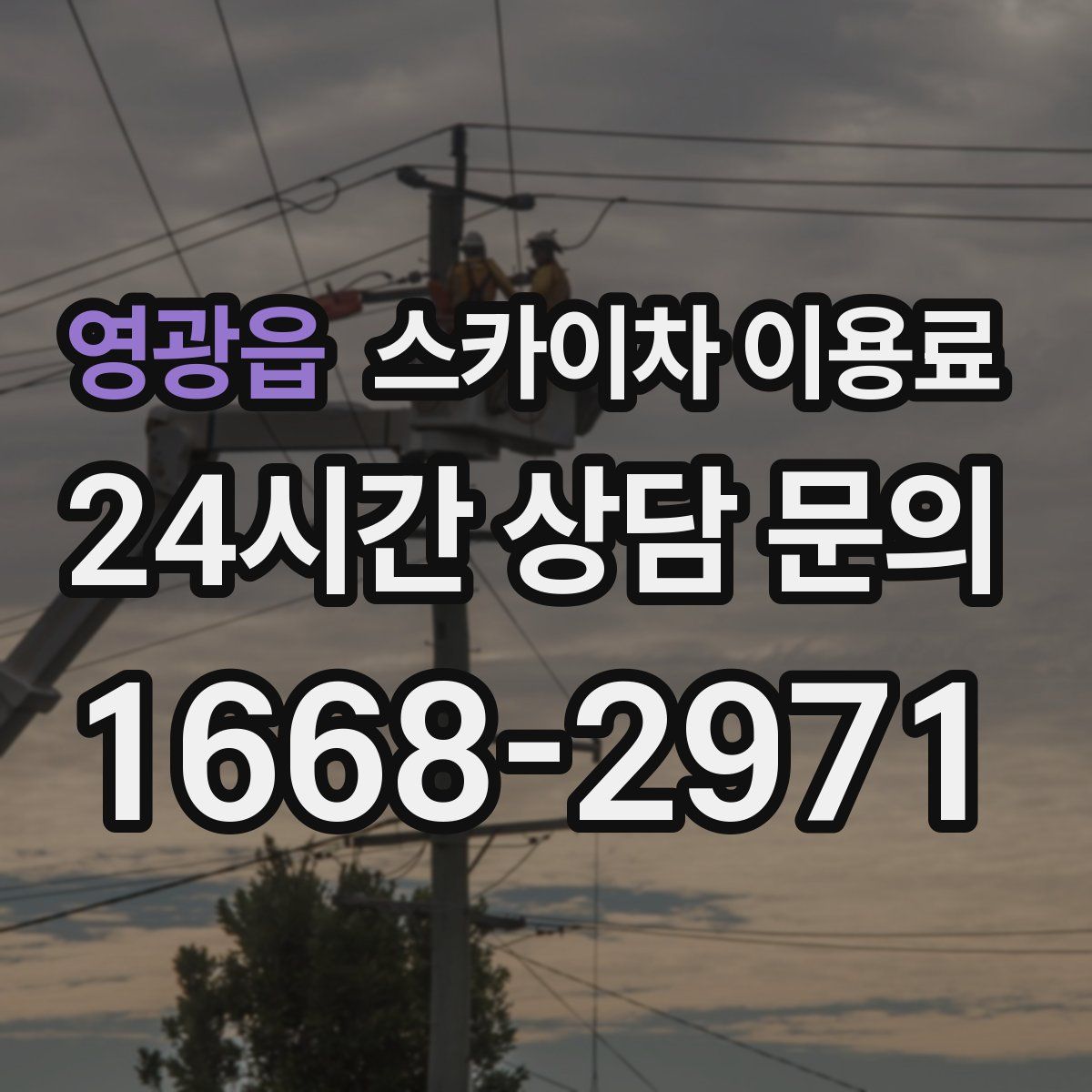 영광읍 스카이차 이용료
