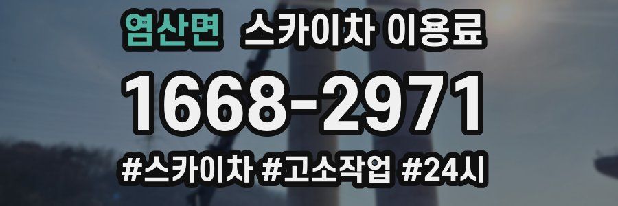 염산면 스카이차 이용료