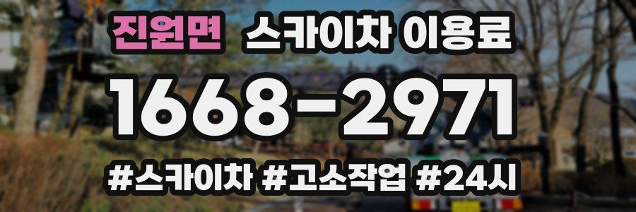 진원면 스카이차 이용료