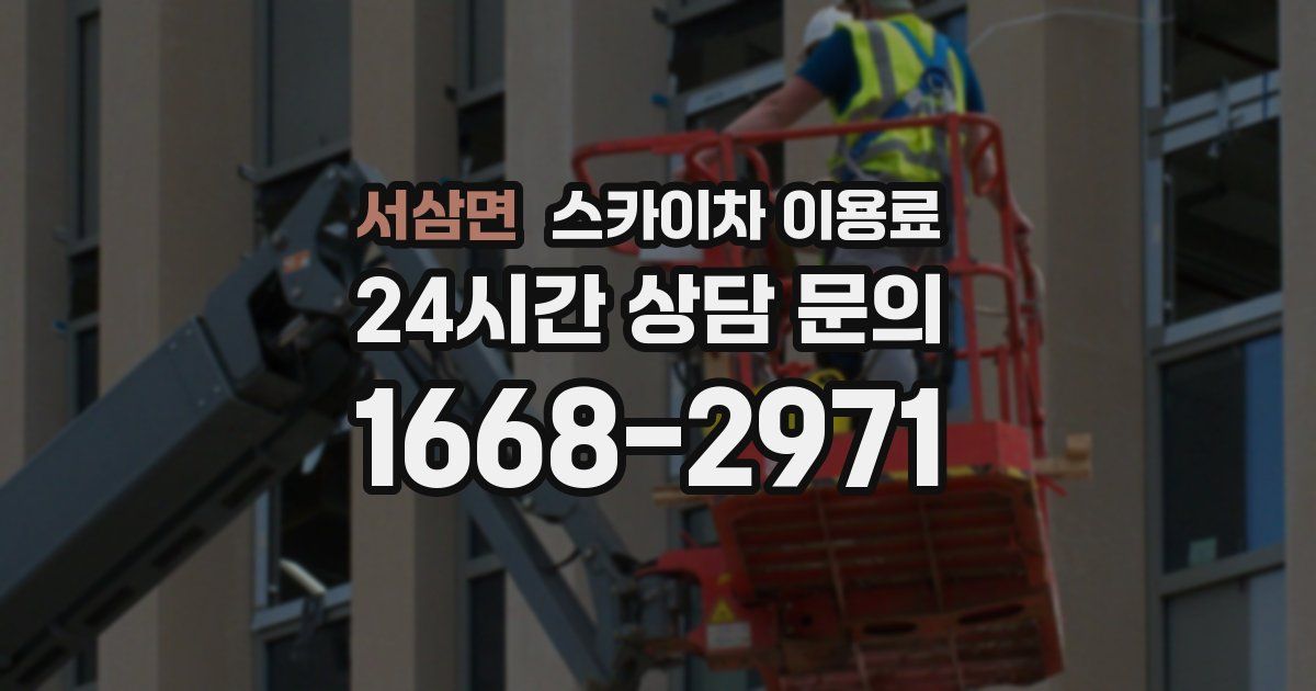 서삼면 스카이차 이용료