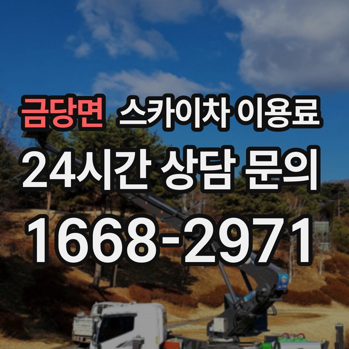 금당면 스카이차 이용료