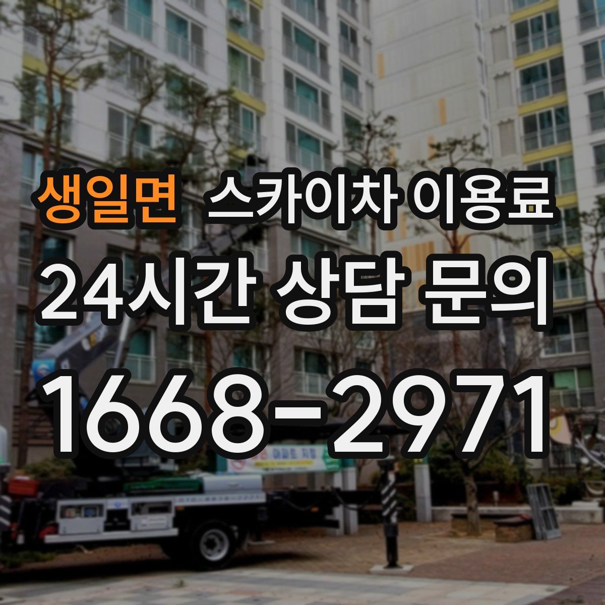 생일면 스카이차 이용료