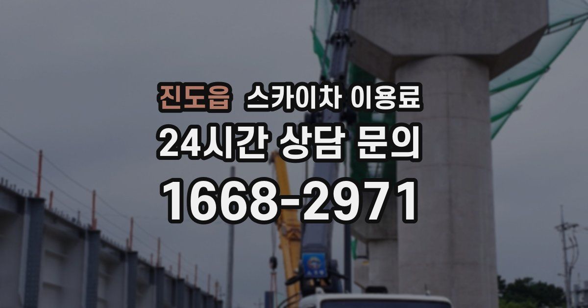 진도읍 스카이차 이용료