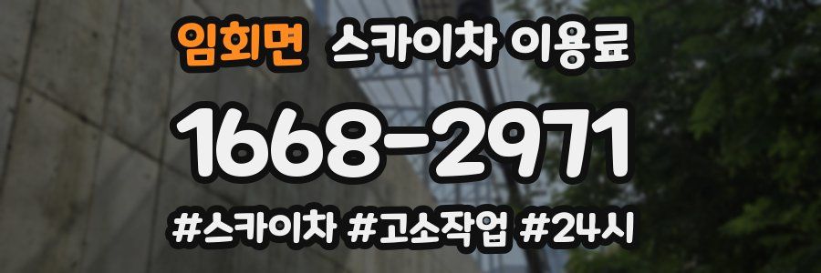 임회면 스카이차 이용료