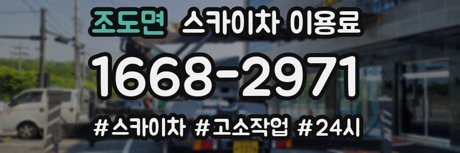 조도면 스카이차 이용료