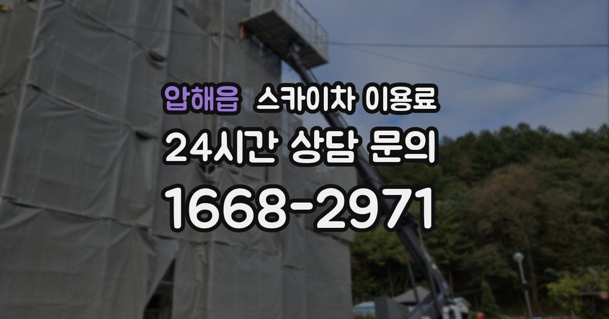 압해읍 스카이차 이용료