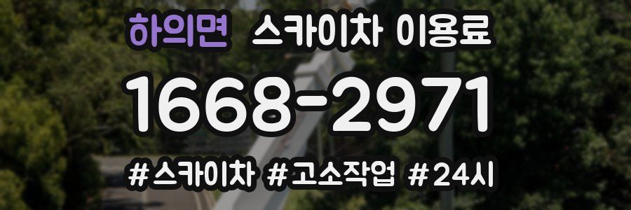 하의면 스카이차 이용료