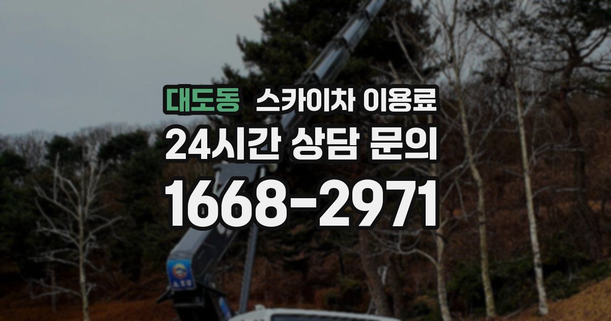 대도동 스카이차 이용료