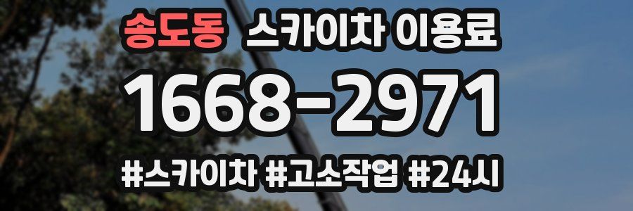 송도동 스카이차 이용료