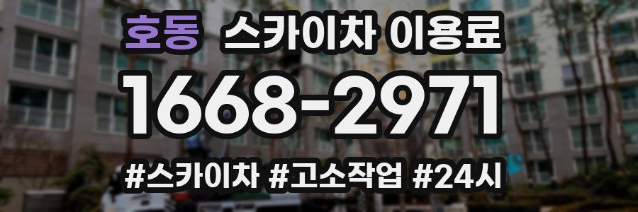 호동 스카이차 이용료