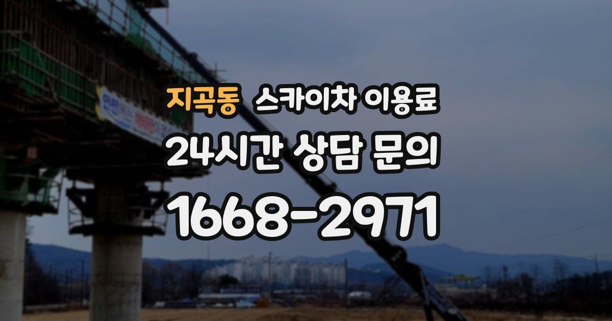 지곡동 스카이차 이용료