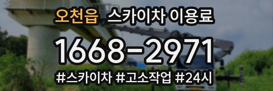 오천읍 스카이차 이용료