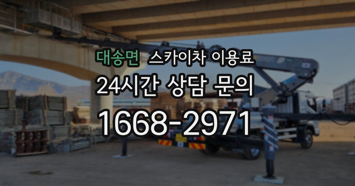 대송면 스카이차 이용료