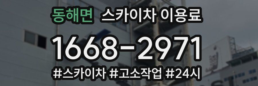 동해면 스카이차 이용료