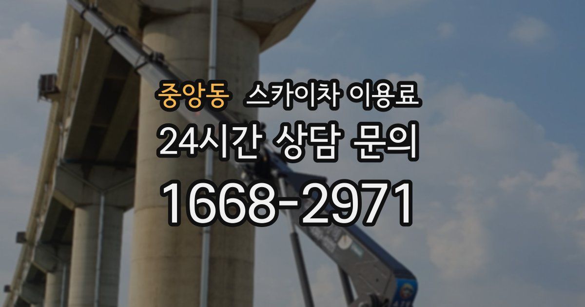 중앙동 스카이차 이용료