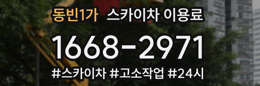 동빈1가 스카이차 이용료