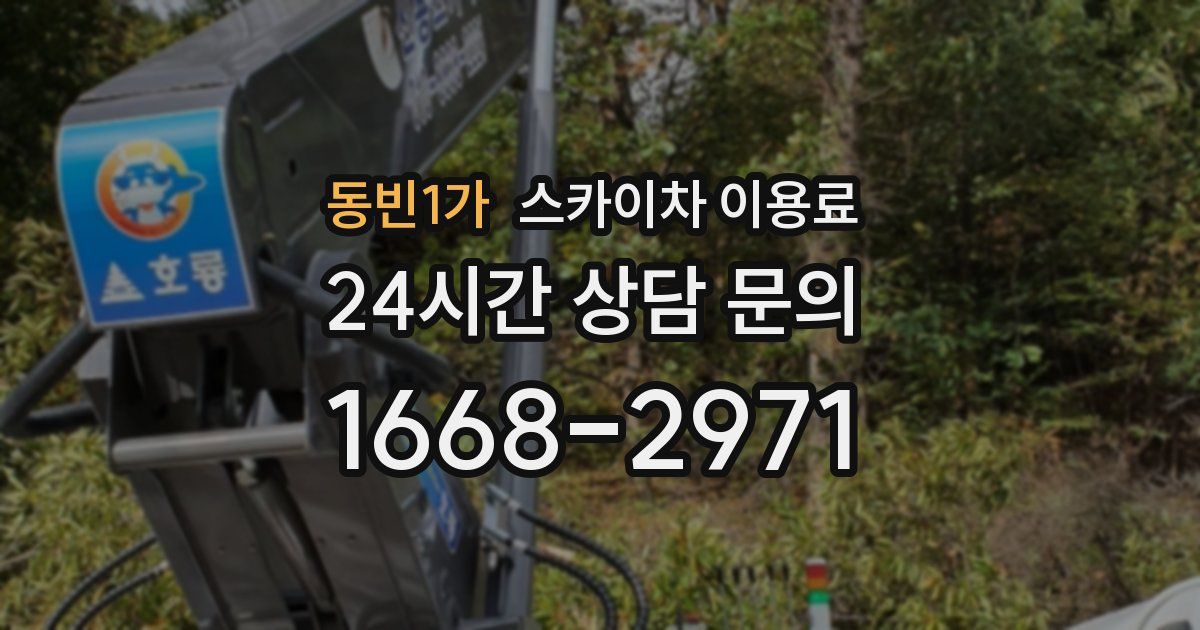 동빈1가 스카이차 이용료