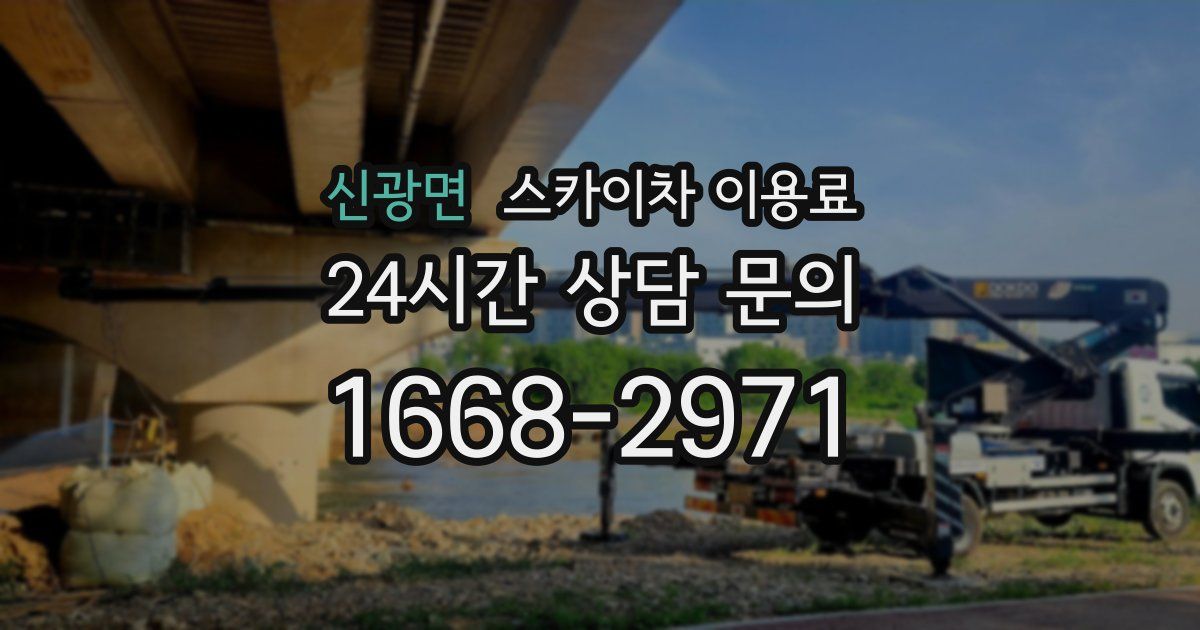 신광면 스카이차 이용료