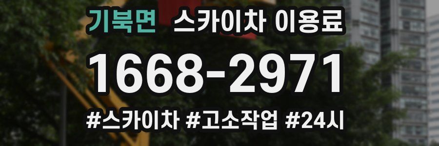 기북면 스카이차 이용료