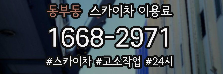 동부동 스카이차 이용료