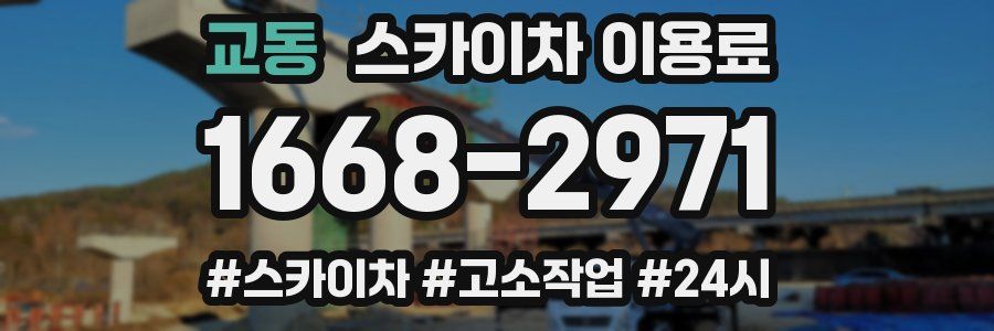교동 스카이차 이용료