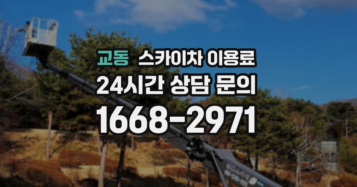 교동 스카이차 이용료