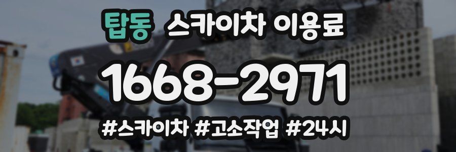 탑동 스카이차 이용료
