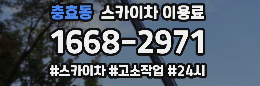 충효동 스카이차 이용료
